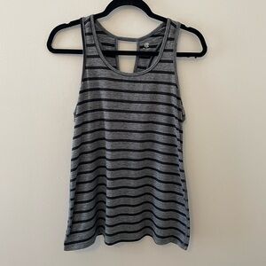 Champion Black and Grey Striped Racerback Tank